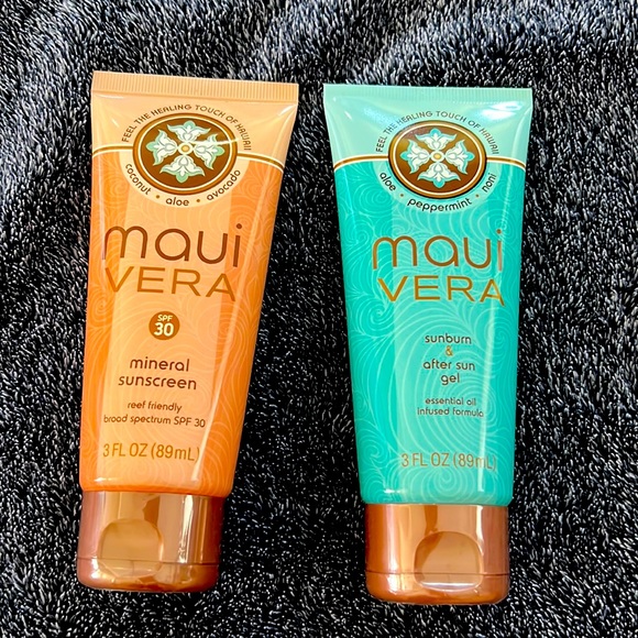 Skincare New Maui Vera Mineral Sunscreen And Sunburn Aftersun Gel